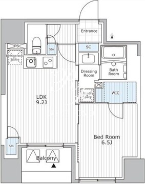 ウィステリアエス上野 203 間取り図