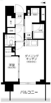 アトラス白金台レジデンス 304 間取り図