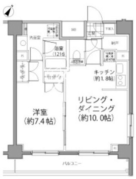 パークハビオ東向島 902 間取り図