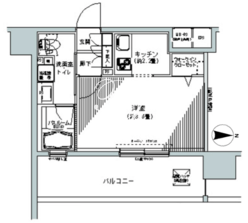 パークキューブ板橋本町 812 間取り図