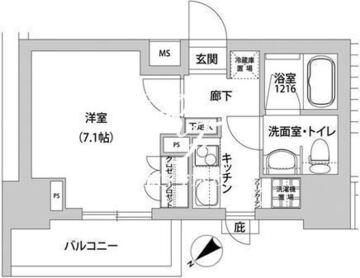 メトロステージ上野 1306 間取り図