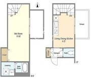リーガランド都立大学 104 間取り図