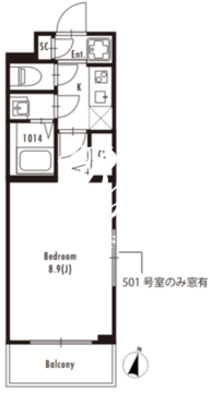 グランパセオ蒲田ウエスト 103 間取り図