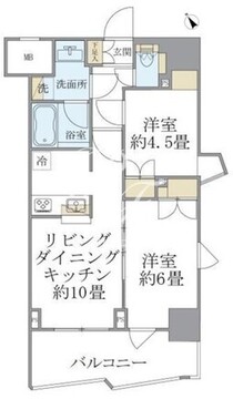 ソレアード早稲田 201 間取り図