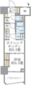 ソレアード早稲田 402 間取り図