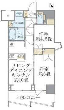 ソレアード早稲田 701 間取り図