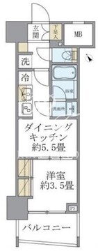 ソレアード早稲田 702 間取り図