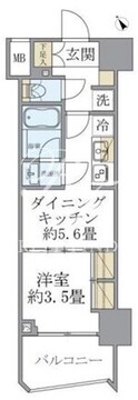 ソレアード早稲田 203 間取り図