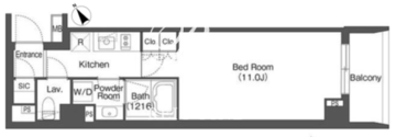 コントラル中目黒 305 間取り図