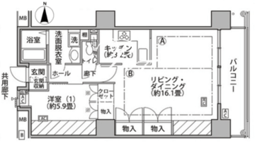 東雲キャナルコートCODAN 18-916 間取り図