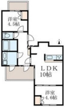 パセオ都立大学サウス 403 間取り図