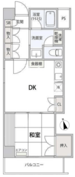 コンフォート文京小石川 203 間取り図