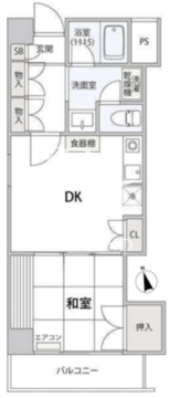 コンフォート文京小石川 205 間取り図