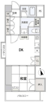 コンフォート文京小石川 407 間取り図