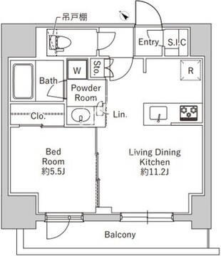 グランパセオ銀座築地 307 間取り図