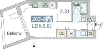 グランストーリー用賀2 203 間取り図