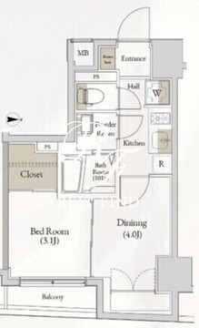 ログ入谷 402 間取り図