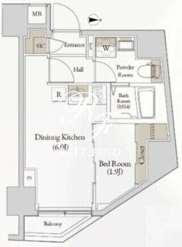 ログ入谷 403 間取り図