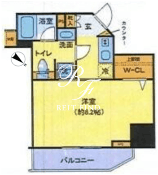 ガリシア大塚サウス 603 間取り図