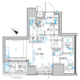 クレイシア日本橋水天宮前 301 間取り図