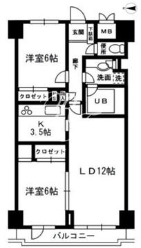 レジディア目白 405 間取り図