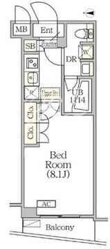 アジールコート方南町テラス 204 間取り図