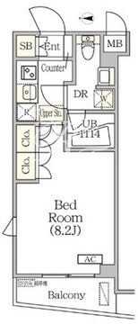 アジールコート方南町テラス 203 間取り図