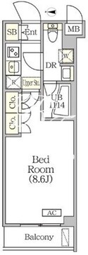 アジールコート方南町テラス 306 間取り図