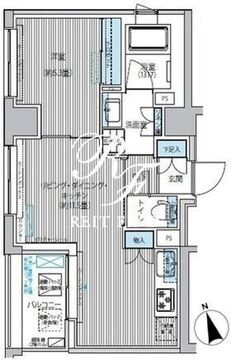 御幸レジデンス日本橋茅場町 1007 間取り図