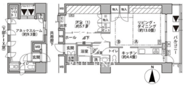 東雲キャナルコートCODAN 18-816 間取り図