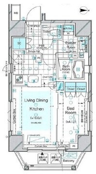 ドゥーエ三田 404 間取り図