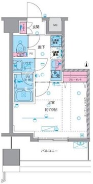 ジェノヴィア南千住5スカイガーデン 802 間取り図