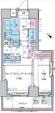 ジェノヴィア浅草2スカイガーデン 1005 間取り図