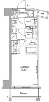 ザ・パークハビオ高円寺レジデンス 406 間取り図