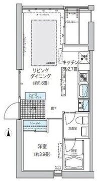 ガーデニエール砧ウエスト 440 間取り図