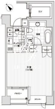 カスタリア銀座 301 間取り図