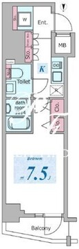 ドゥーエ板橋区役所前 605 間取り図