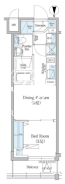 アーバネックス深川住吉 205 間取り図