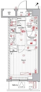 プレミアムキューブ広尾 301 間取り図