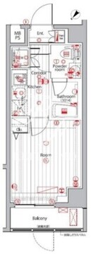 プレミアムキューブ広尾 101 間取り図