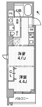 リテラス三軒茶屋サウス 804 間取り図