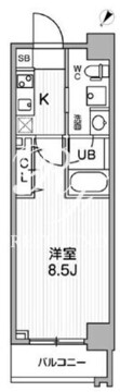 リテラス三軒茶屋サウス 802 間取り図