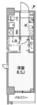 リテラス三軒茶屋サウス 501 間取り図