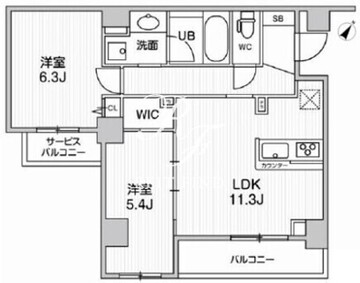 リテラス三軒茶屋サウス 205 間取り図