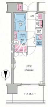 レジディア品川シーサイド 1108 間取り図