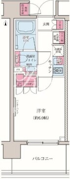 レジディア品川シーサイド 1102 間取り図