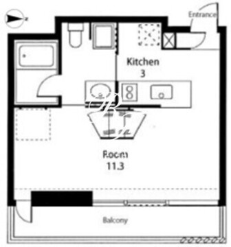 ヴィラロンド 419 間取り図