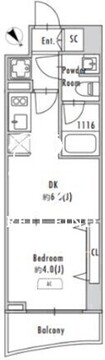 グランパセオ田端2 1102 間取り図