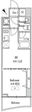 グランパセオ田端2 204 間取り図