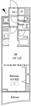 グランパセオ田端2 1104 間取り図